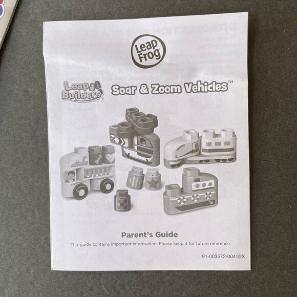 Leap Frog Leap Builders Soar & Zoom Vehicles Set Complete No Box - Picture 5 of 5